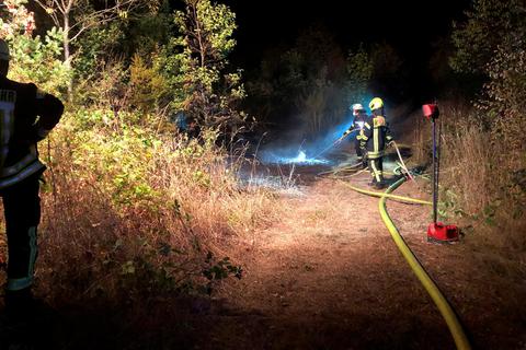 Erneut hat es in einem Waldstück oberhalb der Lebenshilfe in Dillenburg gebrannt. Foto: Katrin Weber 