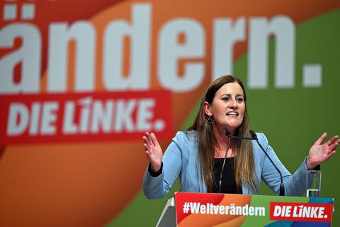 Janine Wissler wurde auf dem Bundesparteitag der Linken erneut zur Parteichefin gewählt. Foto: dpa