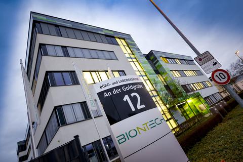 Der Biontech-Firmensitz an der Goldgrube in Mainz.