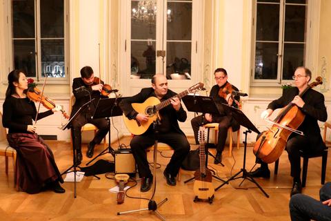 Das "Hába Quartett" und Diego Jascalevich in Lauterbach.