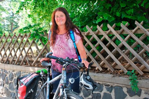 Für Jutta Jawansky-Dyroff ist das Rad ihr tägliches Fortbewegungsmittel.  Foto: Kempf 