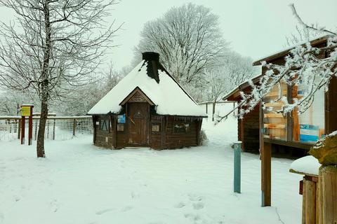 Der Ulrichsteiner Vogelsberggarten ist auch im Winter einen Ausflugsort. © Brigitta Möllermann