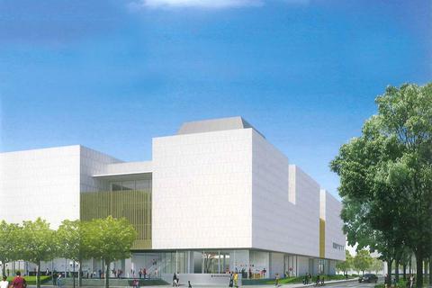 So wird das Museum Reinhard Ernst aussehen, das zur Zeit an der Wilhelmstraße gebaut wird. Entwurfzeichnung: Maki and Associates, Tokyo 