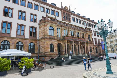 Das Wiesbadener Rathaus.