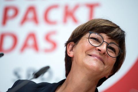 Die SPD-Vorsitzende Saskia Esken will erneut für die Parteispitze antreten. Foto: dpa
